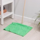 Салфетка из микрофибры, с отверстием для швабры, 250 г/м2, цвет зелёный - Фото 3