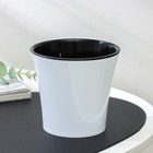 Кашпо для цветов со вставкой Santino «Арте», 600 мл, пластик, белое - Фото 2