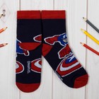 Носки детские Капитан Америка, Мстители 16-18 см, 4-6 лет., 80% хл.,17% п/э, 3% эл. - Фото 2