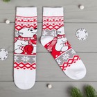 Носки женские "Мишка" 23-25 см, 80% хл.,17% п/э, 3% эл. - Фото 2