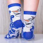 Носки детские "Олаф", Холодное сердце, 16-18 см, 4-6 лет, 80% хлопок, 17% полиамид, 3% эластан - Фото 3