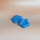 Пуговица детская, 2 прокола "Цветочек", цвет неман - Фото 1