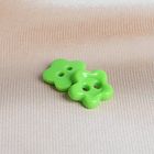 Пуговица детская, 2 прокола "Цветочек", цвет неон - Фото 1