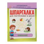 Шпаргалка для поступления в школу "Внимание". Автор: Беляева Т. И. - Фото 1