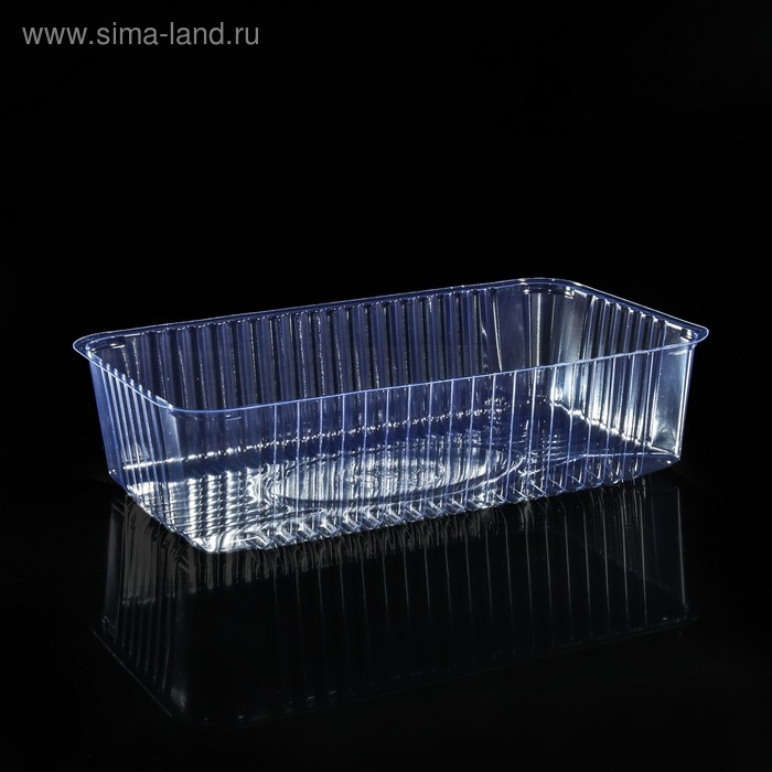 Контейнер одноразовый, 22×13×5,7 см, цвет прозрачный - Фото 1