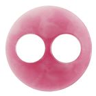 Волшебная пуговица "Глянцевая мраморная", круг, цвет ярко-розовый - Фото 1