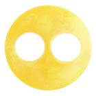 Волшебная пуговица "Глянцевая мраморная", круг, цвет жёлтый - Фото 1