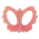 Волшебная пуговица "Бабочка рифлёная", глянцевая, цвет молочно-розовый - Фото 1