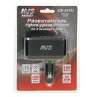 Разветвитель прикуривателя AVS CS211U, 12/24 В, на 2 выхода + USB - Фото 2
