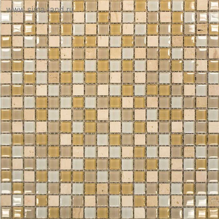 Мозаика керамическая Elada Mosaic SH-415003, античный Crystal+Stone, 300х300х4 мм - Фото 1