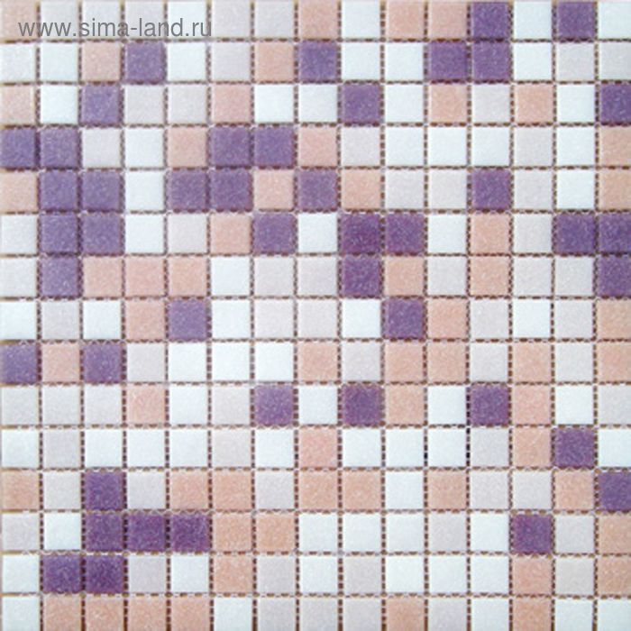 Mозаика стеклянная Elada Mosaic МСD001Р, бело-персиковая на бумаге, 327х327х4 мм - Фото 1