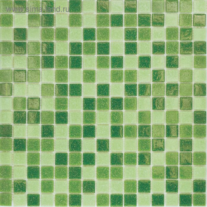 Mозаика стеклянная Elada Mosaic MC109, зелёная, 327х327х4 мм - Фото 1