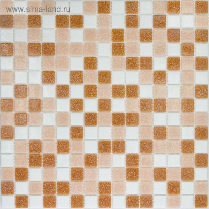 Mозаика стеклянная Elada Mosaic MC125, светло-коричневая, 327х327х4 мм - Фото 1
