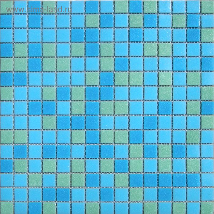 Mозаика стеклянная Elada Mosaic MCD003, сине-зелёная, 327х327х4 мм - Фото 1