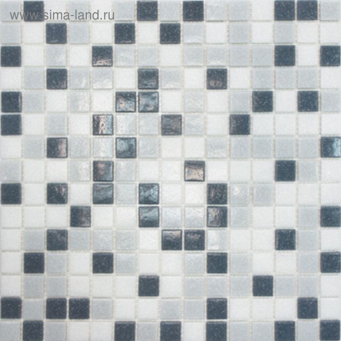 Mозаика стеклянная Elada Mosaic MDA233, серая, 327х327х4 мм - Фото 1
