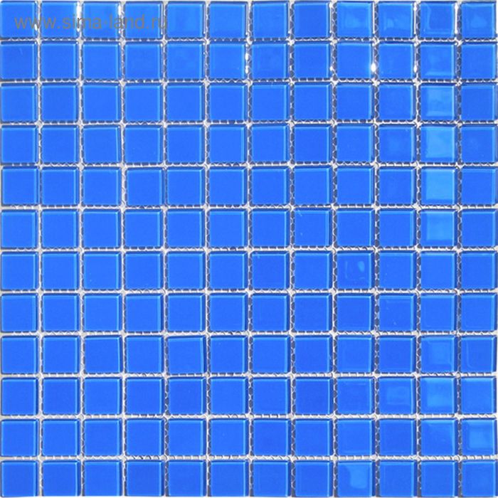 Mозаика стеклянная Elada Mosaic A314, синяя, 327х327х4 мм - Фото 1