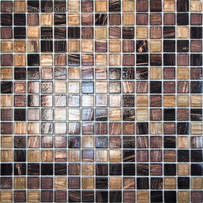 Mозаика стеклянная Elada Mosaic HK-19, фиолетовая, 327х327х4 мм - Фото 1