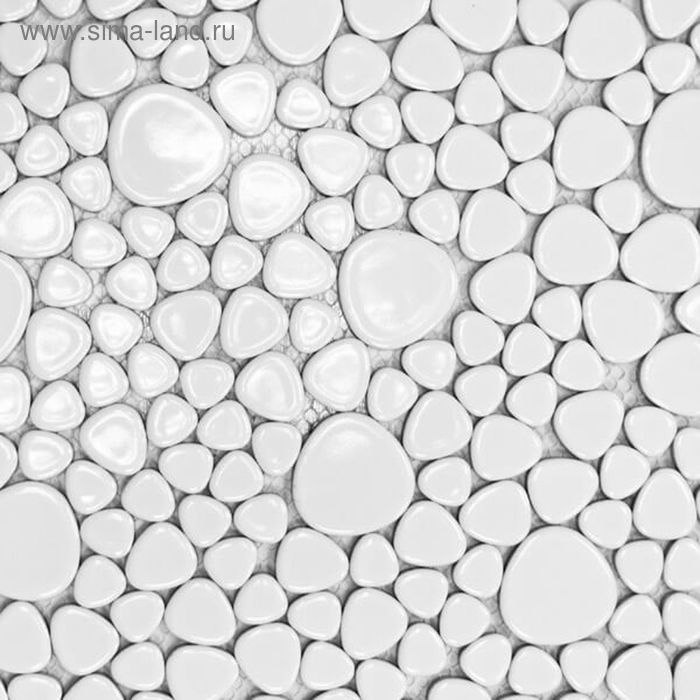 Мозаика керамическая Elada Mosaic SH- JP-01, белая, 300х300х6 мм - Фото 1