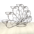 Подставка для цветов «Павлин», d=16 см, чёрный - Фото 1