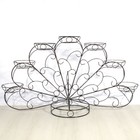 Подставка для цветов «Павлин», d=16 см, чёрный - Фото 2