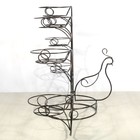 Подставка для цветов «Павлин», d=16 см, чёрный - Фото 3