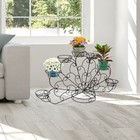 Подставка для цветов «Павлин», d=16 см, чёрный - Фото 6