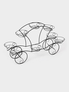 Подставка для цветов «Карета», d=16 см, цвет чёрный - Фото 2