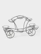 Подставка для цветов «Карета», d=16 см, цвет чёрный - Фото 3