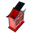 Чайный домик в китайском стиле №2, 24х12х25см, фанера 3мм (красн.- черн.) - Фото 3