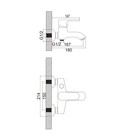 Смеситель для ванны Accoona А6362, однорычажный, хром - Фото 7