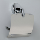 Держатель для туалетной бумаги с крышкой Accoona А11005, цвет хром - фото 8284164