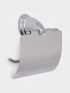 Держатель для туалетной бумаги с крышкой Accoona A11105, хром - Фото 1