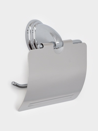 Держатель для туалетной бумаги с крышкой Accoona A11105, хром