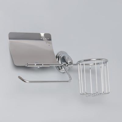 Держатель для туалетной бумаги Accoona, отсек под освежитель воздуха, хром