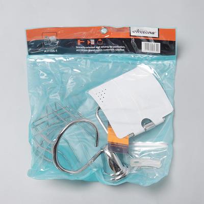 Держатель для туалетной бумаги Accoona, отсек под освежитель воздуха, хром