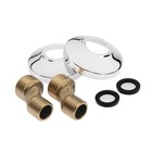 Смеситель для ванны Accoona А87176, двухрычажный, хром - Фото 5