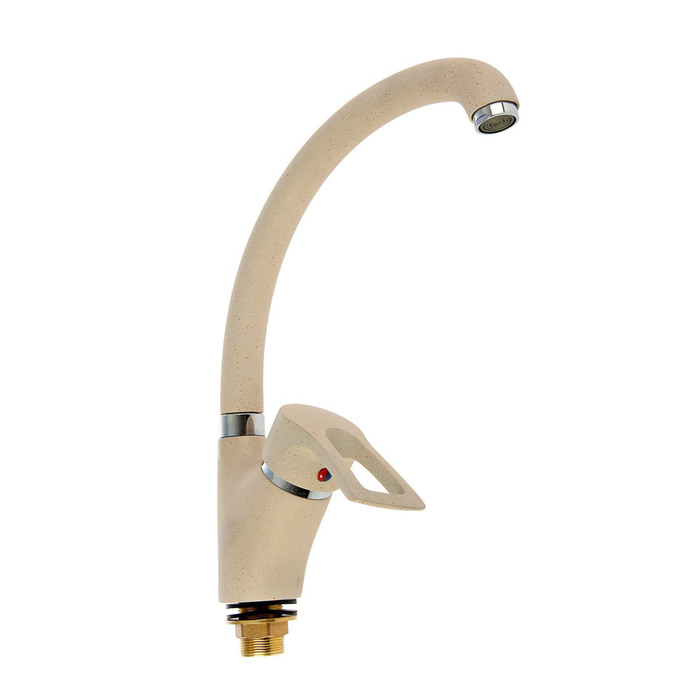 Смеситель для кухни Accoona А84007Е, однорычажный, бежевый - Фото 1