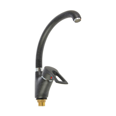 Смеситель для кухни Accoona А84007F, однорычажный, черный