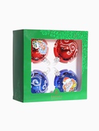 Набор новогодних шаров «Новогодняя сказка», 4 шт., d=7.5 см 1485926