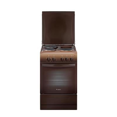 Плита Gefest 5140 0001, электрическая, 3 конфорки, 55 л, эмаль, коричневая