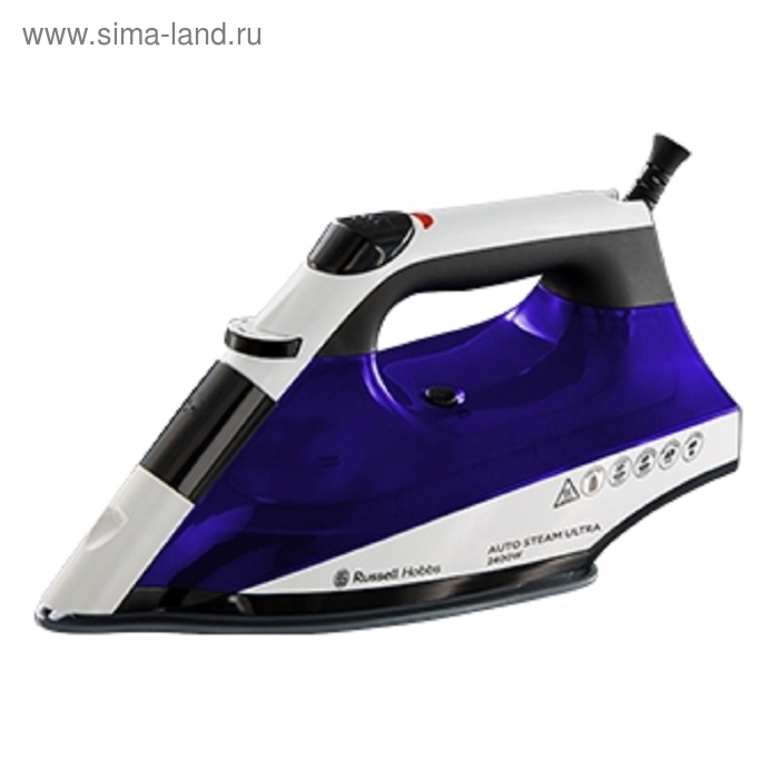 Утюг Russell Hobbs 22523-56, 2400 Вт, керамическая подошва, синий - Фото 1