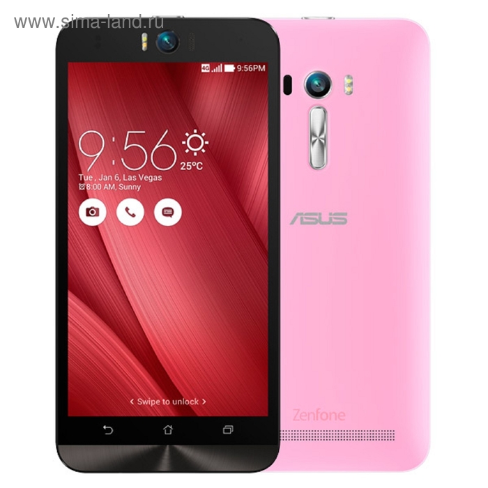 Смартфон Asus ZenFone Selfie ZD551KL 16Gb розовый - Фото 1