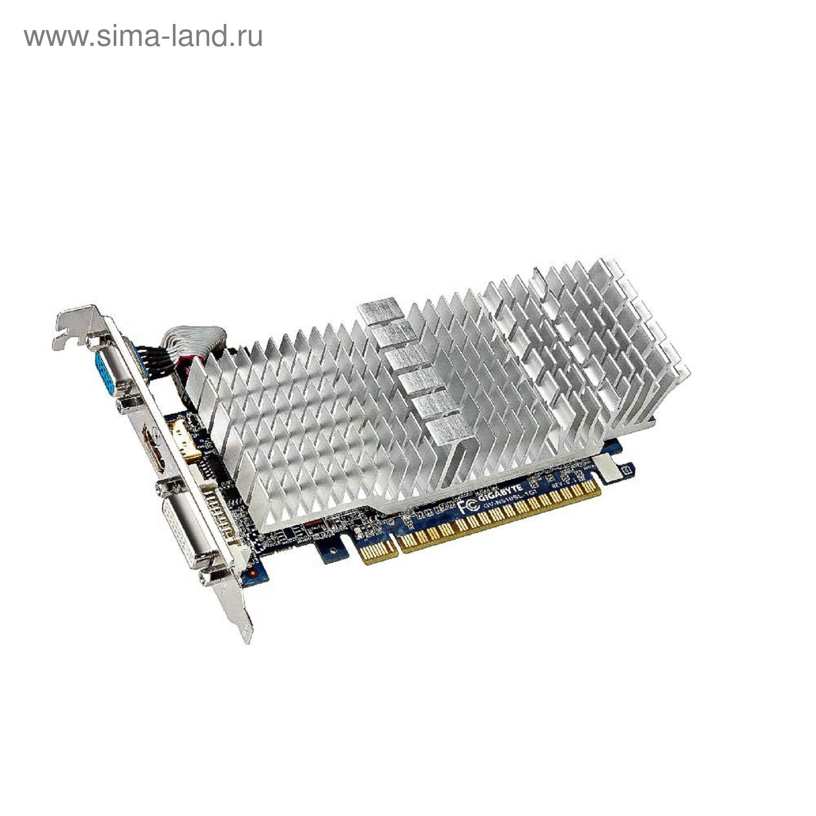 Видеокарта Gigabyte GeForce GT 610 (GV-N610SL-1GI) 1G,64bit,DDR3,810/1200  (1484421) - Купить по цене от 2 396.00 руб. | Интернет магазин SIMA-LAND.RU