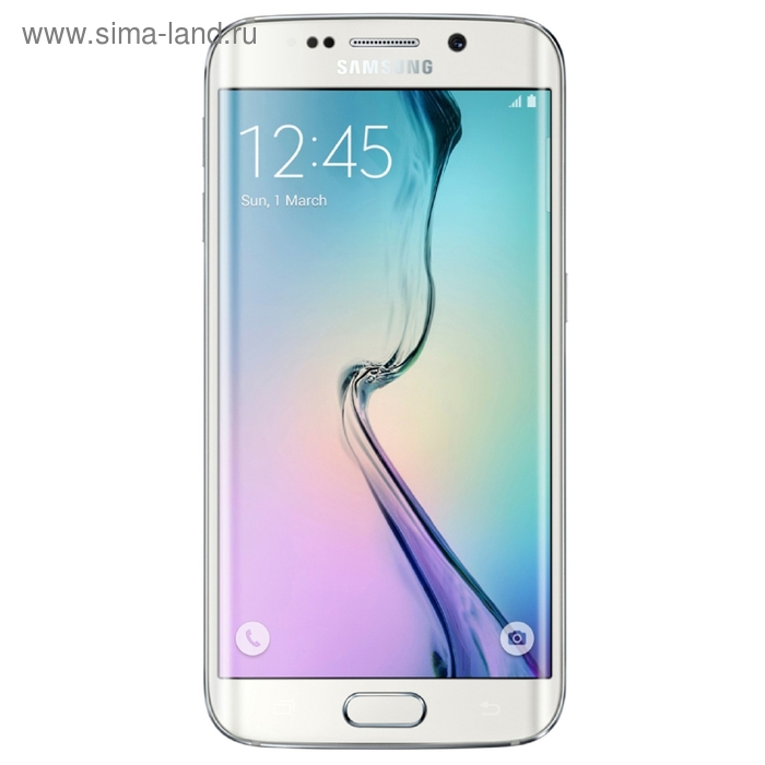 Смартфон Samsung Galaxy S6 Edge 32Gb SM-G925F white - Фото 1