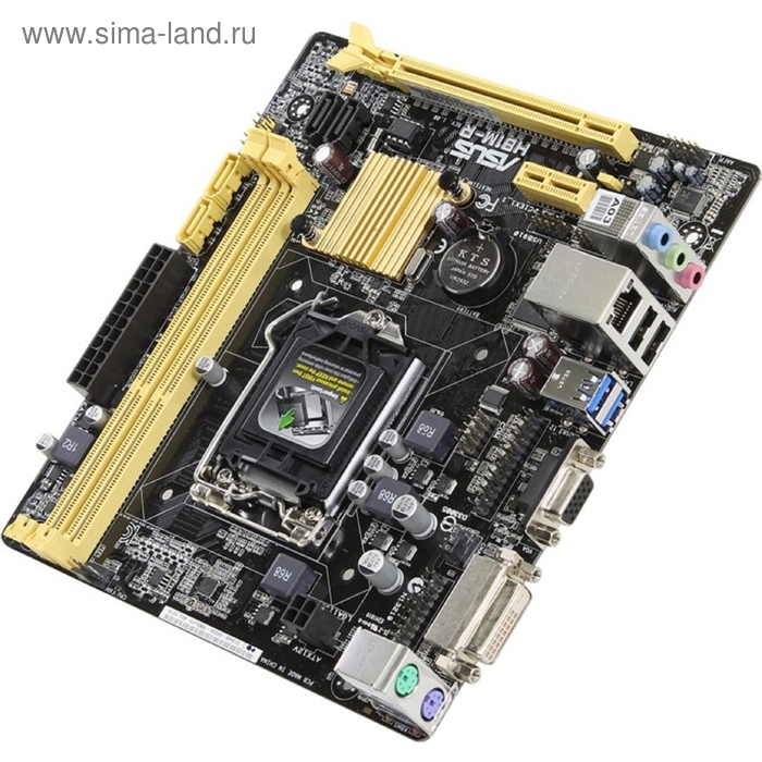 Материнская плата Asus H81M-R/C/SI, Soc-1150, Intel H81, 2xDDR3, mATX, Ret - Фото 1