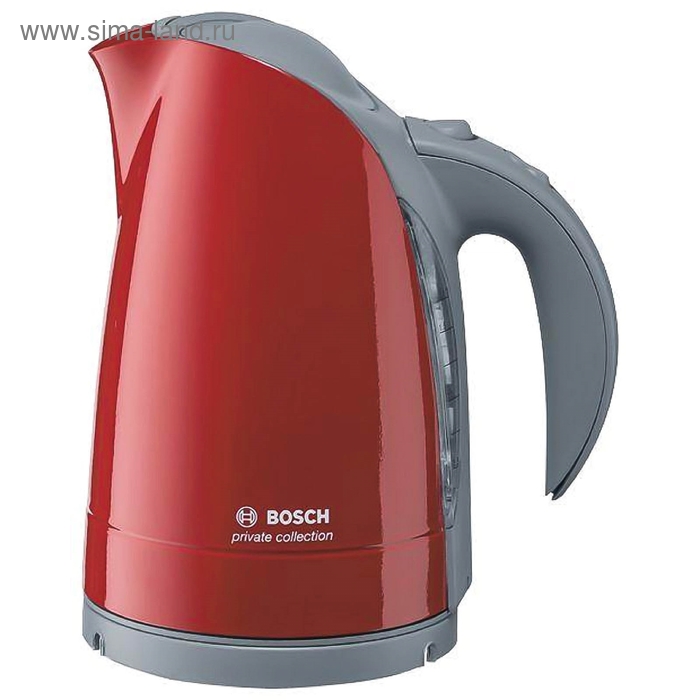 Чайник электрический Bosch TWK6008, пластик, 1.7 л, 2400 Вт, красный - Фото 1