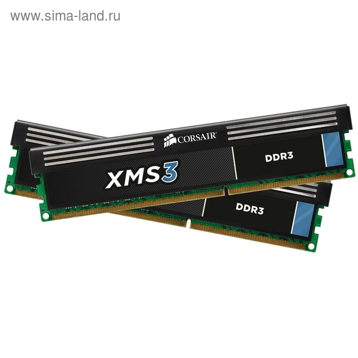 Память DDR3 2x4Gb 1333MHz Corsair CMX8GX3M2A1333C9 RTL PC3-10600 CL9 DIMM 240-pin 1.5В - Фото 1