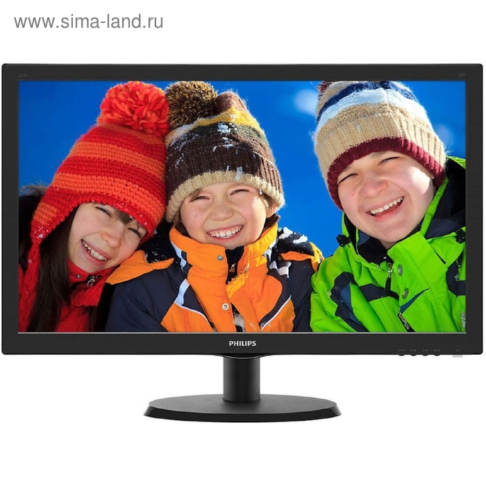 Монитор Philips 21.5" 223V5LHSB2 (00/01), черный - Фото 1