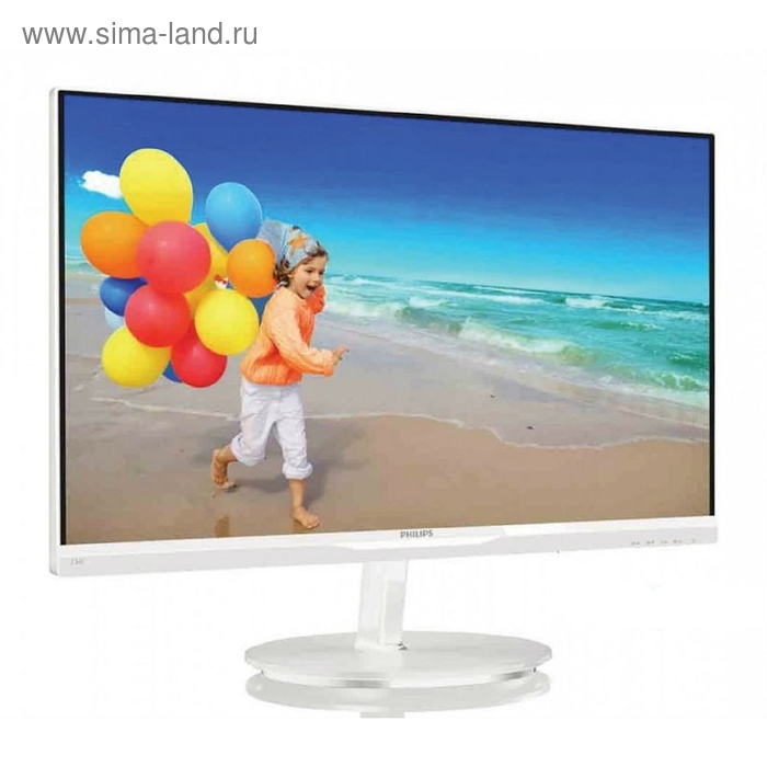 Монитор Philips 23" 234E5QHAW (00/01), белый - Фото 1