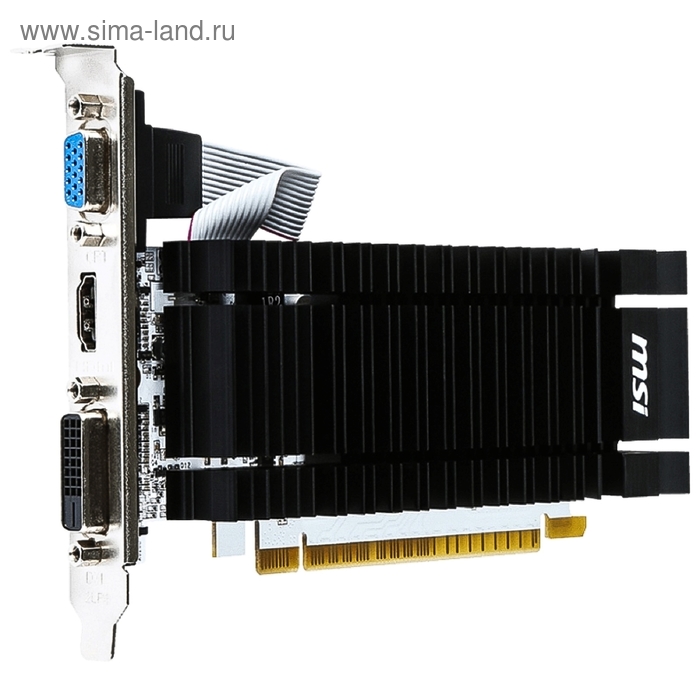 Видеокарта MSI GeForce GT 730 (N730K-2GD3H/LP) 2G,64bit,GDDR3,902/1600,DVI,HDMI,CRT - Фото 1